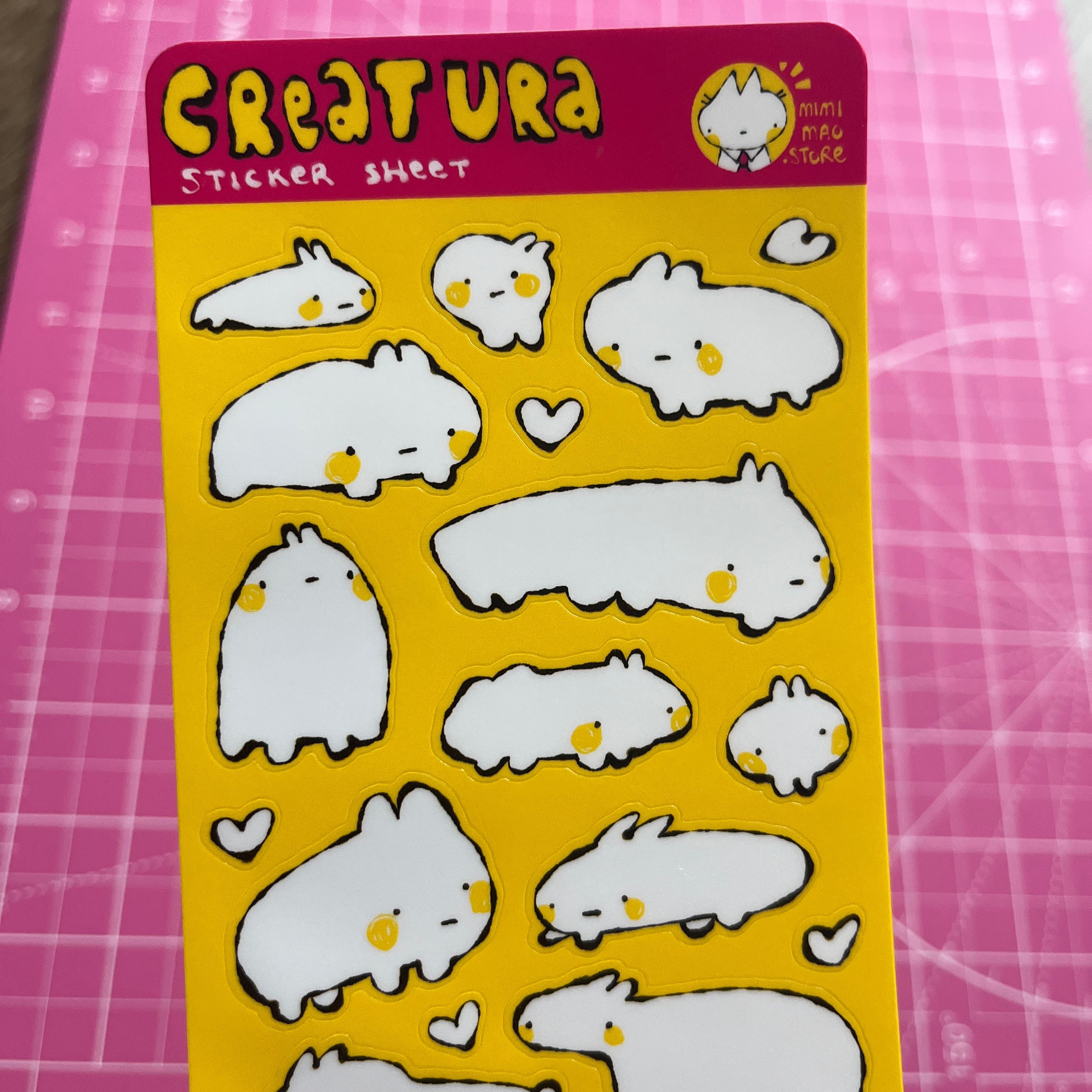 creatura sticker sheet
