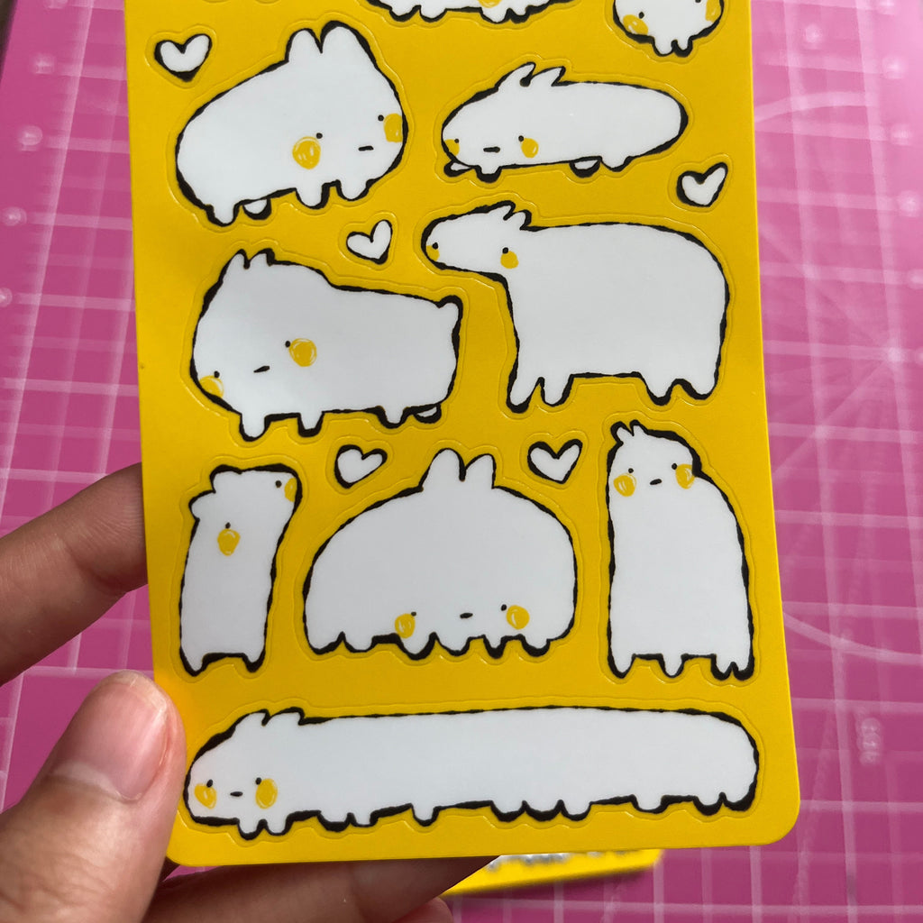 creatura sticker sheet